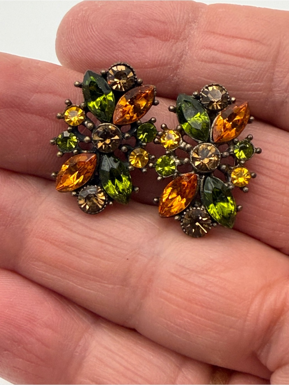Vintage Juliana clip on earrings circa 1960’s